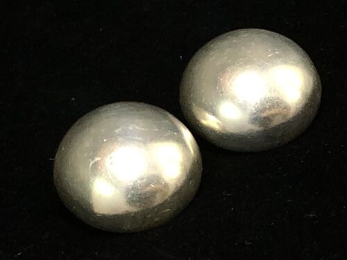 Sterling Silver Round Button Clip On Earrings Tiffany & Co. Mexico 925 1” - Picture 3 of 9