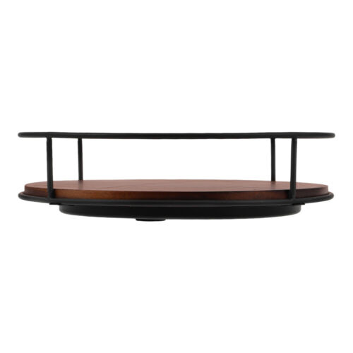 2pcs Wooden Lazy Susan Turntable for Kitchen Counter Rotating Spice Rack - Picture 10 of 12