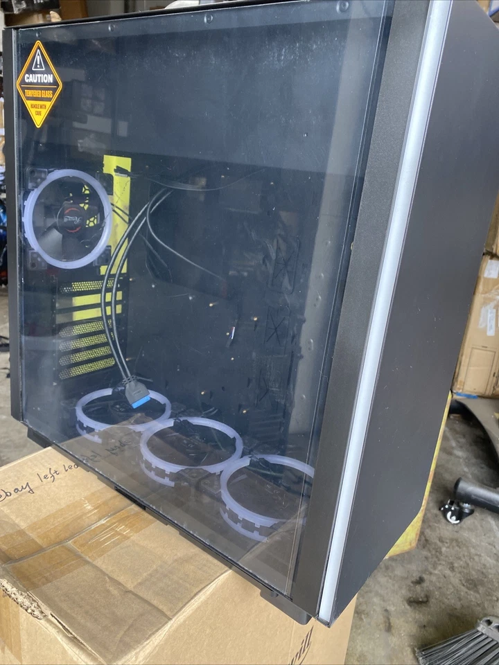 Read Description Rosewill ATX Mid Tower RGB Gaming Computer Case Prism S500 #2 - Image 3 of 4