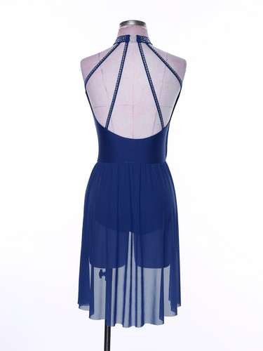 Women's Dancewear Latin Dress Stage Costume Backless Contemporary Lyrical Shows - Picture 29 of 95