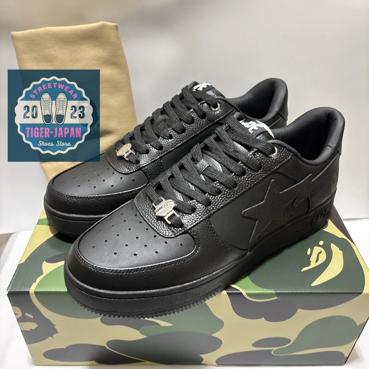 A Bathing Ape Bapesta Triple Black for sale | eBay