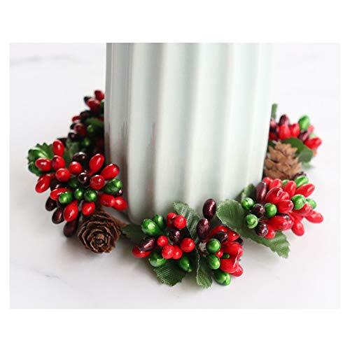 Set of 4 Easter Decor Mini Wreath Decorative Taper Candle Rings Candlestick S... - Picture 7 of 7