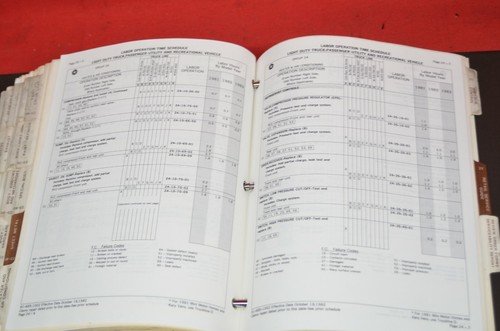 1981-1983 Dodge Truck Labor Operations Time Schedules Dealer Book 3 Ring Binder - Imagen 9 de 9
