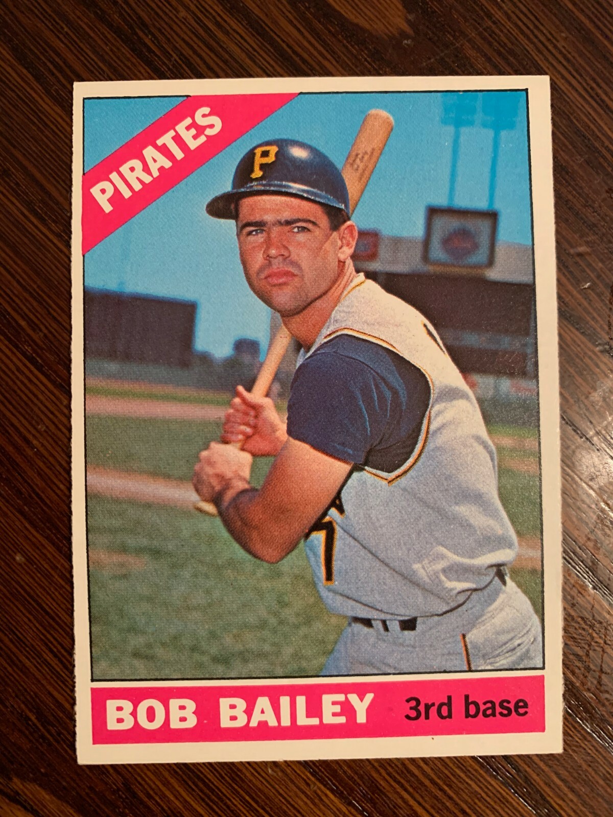1966 TOPPS #485 BOB BAILEY PITTSBURGH PIRATES BASEBALL CARD NM