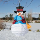 SNOWMAN Winter Garden WIND FRIEND hanging windsock garden décor – ITB-1147