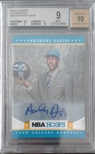 2012 NBA Hoops Rookie Auto Anthony Davis New Orleans Hornets No.275 BGS 9/10