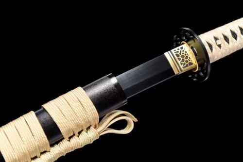 BattleReady Sharp High Carbon Steel Black Blade Japan Samurai Sword Katana #1031 - Picture 4 of 10