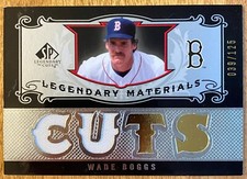 Wade Boggs 2007 UD Legendary Cuts Materials Game Used Red Sox Card 039/125 HOF