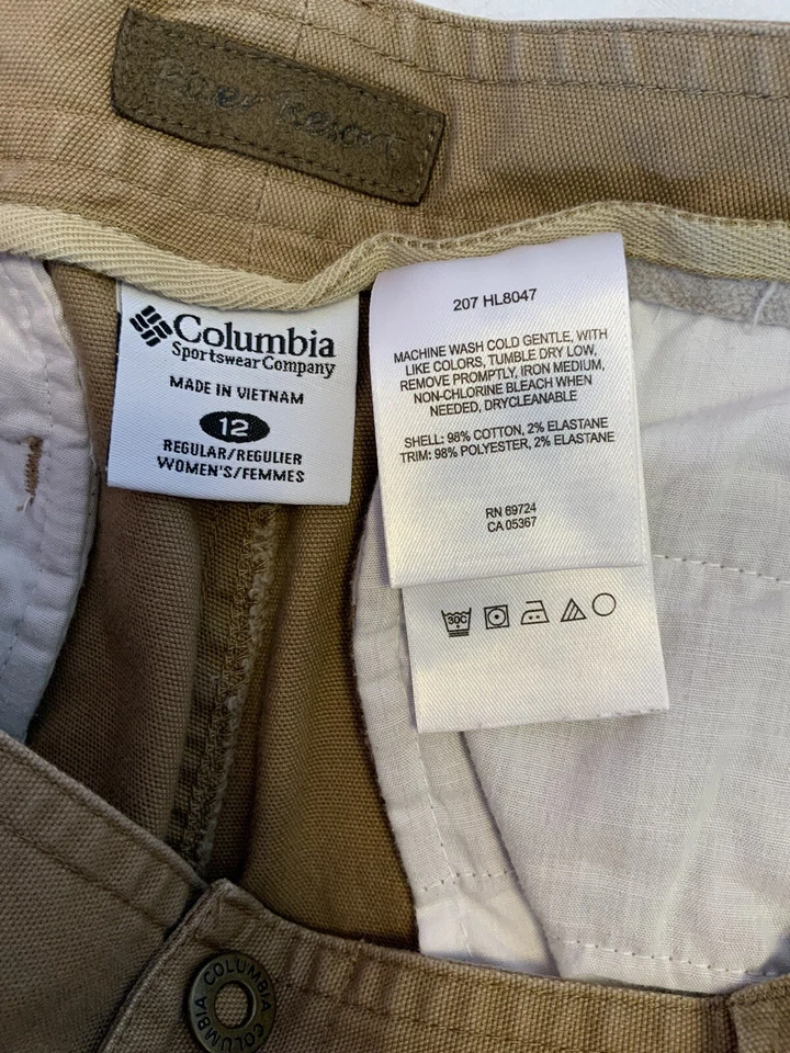 Columbia Sportswear Company Pantalones Caqui Nuevo Sin Etiquetas Talla 12 Foto 3 de 3