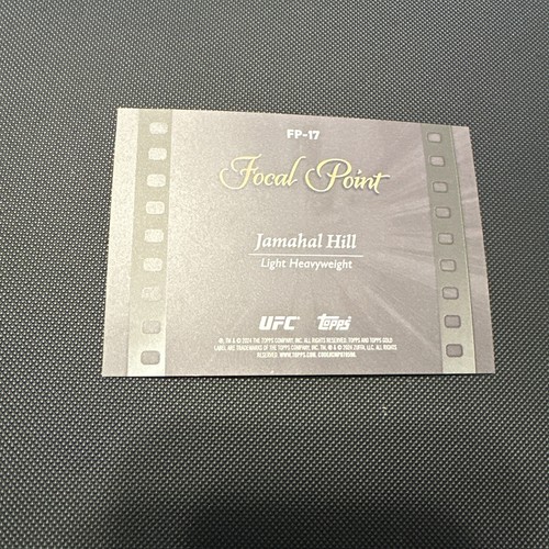 2024 Topps Gold Label UFC Focal Point Jamahal Hill 11/99 Blue Insert #FP-17 - Picture 6 of 8