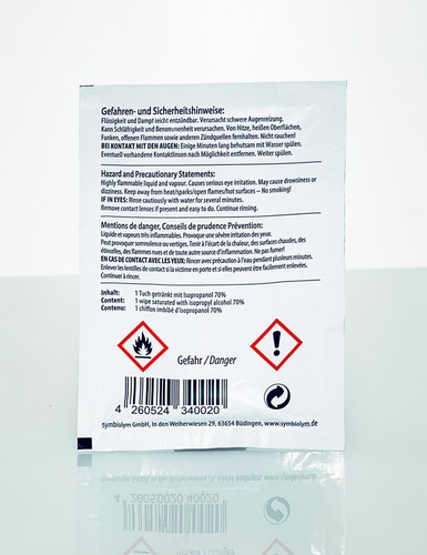 Reinigungstuch groß "JUMBO", Isopropanol, 70%, Reinigungstücher, Reinigung, Tuch - Bild 2 von 3