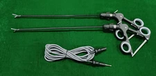 2pc Laparoscopic Alligator Grasper 5mmx330mm with Cable Reusable Instruments