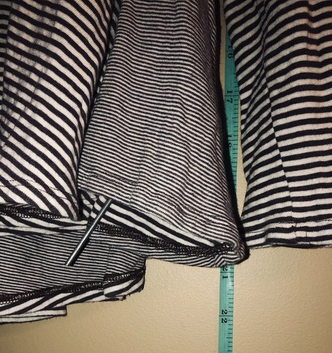 Anthropologie Eri + Ali Rainer M Striped Swing Cut Out Back Top Blouse - Picture 8 of 15