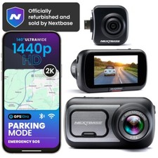 Nextbase 422GW Dash Cam with Rear View Camera Bundle - 2K 1440p/30fps Recording