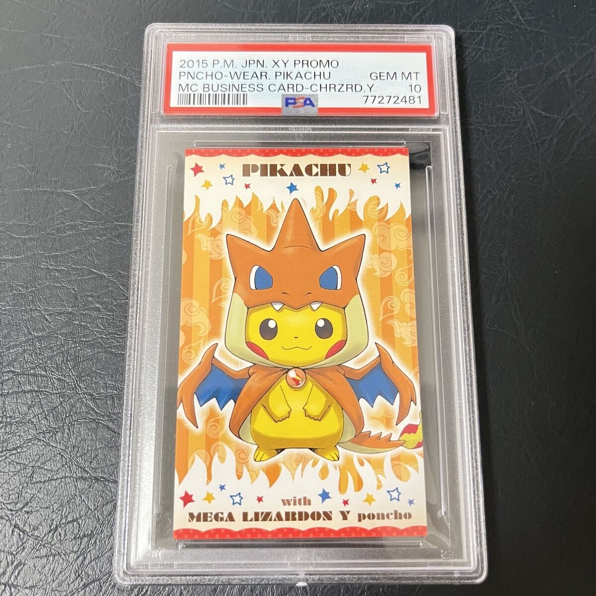 2015 Pokemon Japanese XY Promo Business Card Poncho Pikachu 2015 Pokemon Japanese XY Promo Business Card Poncho Pikachu
