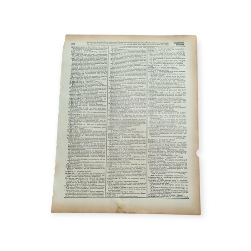 Vintage Antique Dictionary 1940s Ephemera 20 Bundle A4 Junk Journal Paper Kit - Picture 9 of 10