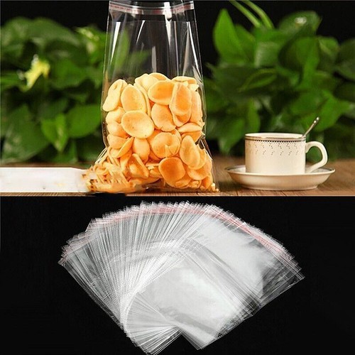 Clear Self Adhesive OPP Bags Cellophane Tape Peel Poly Seal Plastic Packing Bags - Picture 4 of 19