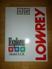 Genuine LOWREY Organ Owner's Manual Model LC-6 Explorer mid 2000's 