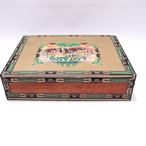 Caja de cigarros de madera vacía San Lotano Toro Requiem Maduro 8,5" x 6,5" x 2" - Imagen 6 de 10