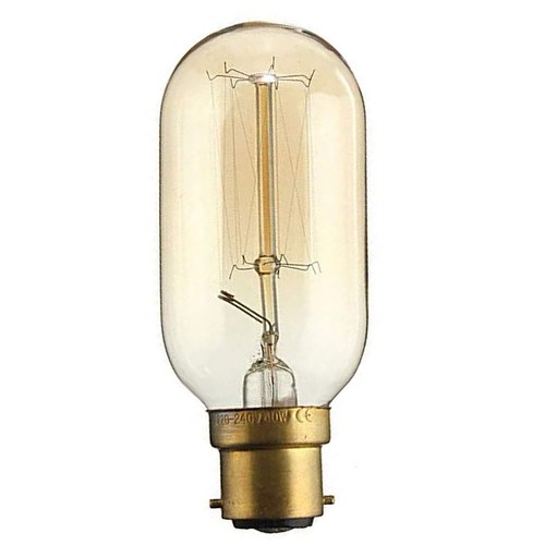 E27 B22 Incandescent Light Bulbs Edison Bulb Vintage Filament Long Tube Bulbs - Picture 18 of 50