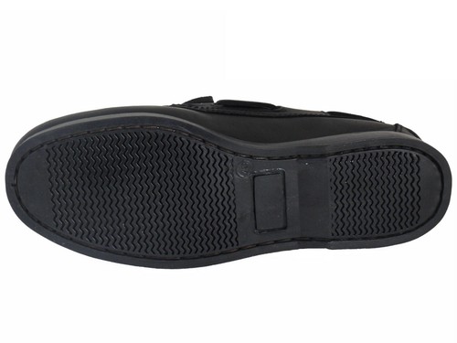 Damas Beppi Magníficos Cuero Barco Cubierta Zapatos Suela Antideslizante Negro UK2 EU35 - Imagen 4 de 4