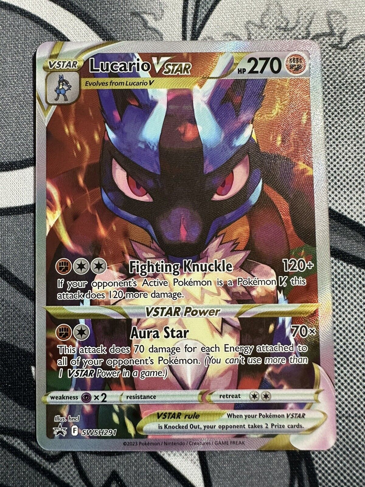 Pokemon Lucario VSTAR SWSH291 Crown Zenith Elite Trainer Box Promo NM