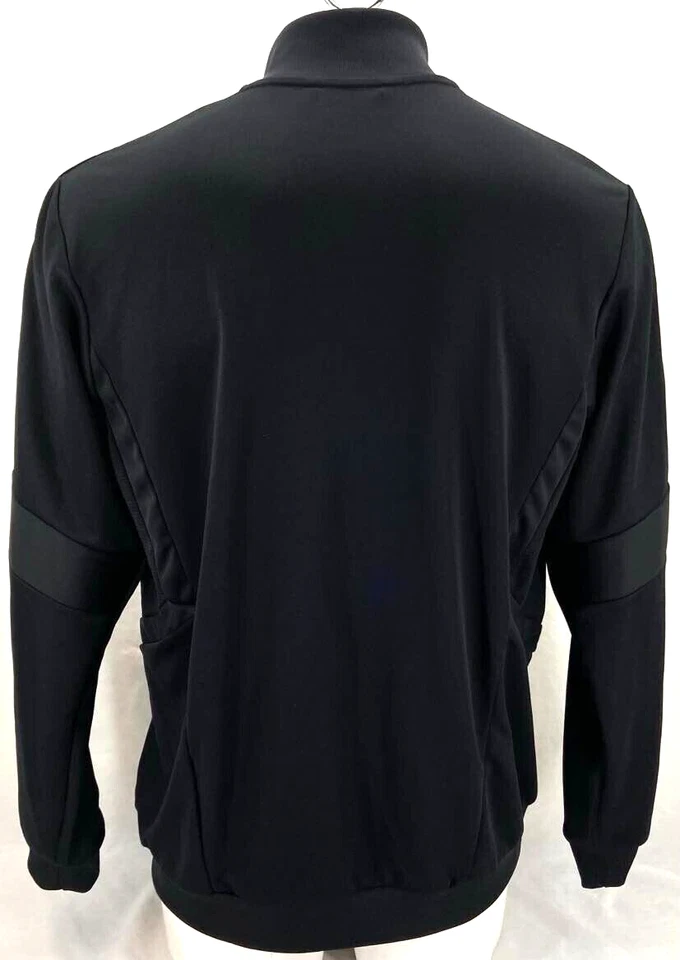 NUEVA Chaqueta Adidas Wofford Terriers Tiro 19 Negra LS Cremallera Completa 3 Rayas Para Hombre XL Foto 2 de 4