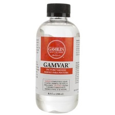 Gamblin Gamvar Clear Varnish 8.5 oz Synthetic Resin Gloss Finish for Artwork