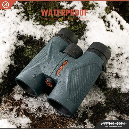 Athlon Optics 8x42 Midas UHD Gray Binoculars with ED Glass for Adults and Kids - Picture 6 of 9