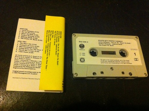 Status Quo Perfect Remedy Cassette Little Dreamer Heart on Hold Power of Rock - Picture 4 of 4