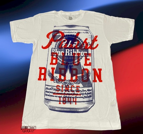 Nueva Camiseta Clásica Pabst Cinta Azul Cerveza Enorme Logo Para Hombre De Colección - Imagen 1 de 2