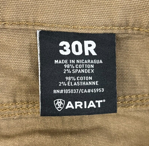Ariat Rebar M4 Cargo Shorts Mens 30 Stretch Flex Canvas Work Wear 32" Waist - Picture 4 of 10