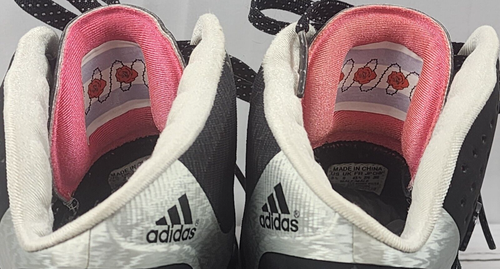 Adidas High Top Silver Zebra Geofit, stringate Derrick Rose, da uomo taglia 9,5 - Foto 9 di 20