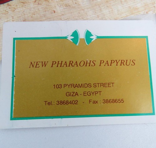 Authentic Hand Paint Papyrus Pharaoh Collection Handmade Egyptian New Other - Picture 4 of 7