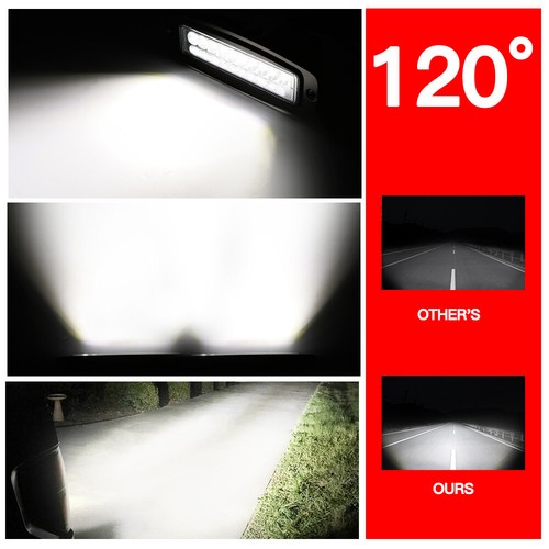 2x3/4/7 pulgadas con montaje al ras barra de luz LED cápsulas de inundación luces todoterreno tractor 4x4 12 V - Imagen 28 de 106