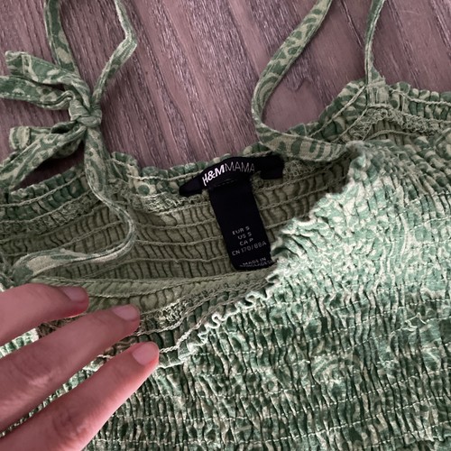 Sommerkleid grün H&M Umstandsmode Größe S Baumwolle - Bild 2 von 3