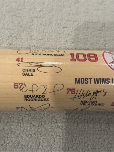 STEVE PEARCE Signed Autograph 2018 Boston Red Sox 108 Wins LIMITED ED. Team BAT - Picture 8 of 17