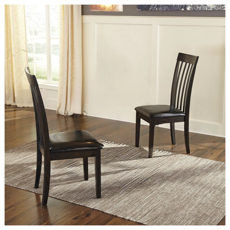 Ashley Furniture Hammis Faux Leather Side Chair in Dark Brown (Set of 2) - Image 4 of 4