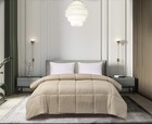 BlueRidge Home Fashion Microfiber Down Alternative Comforter, Twin, Khaki