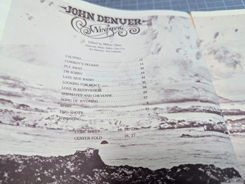 John Denver's Windsong Notenbuch (1975, Taschenbuch) herausgegeben von Milton Okun - Bild 6 von 10