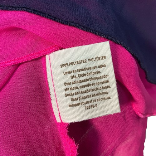 Decree Kleid Tank Chiffon Lagenlook Lila Rosa Rasiermesserrücken Größe L/G - Bild 7 von 8