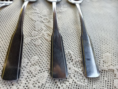 The Cellar Flatware Japan Stainless Burnished Fiddle Shape 13 Replacement Pieces - Picture 4 of 4