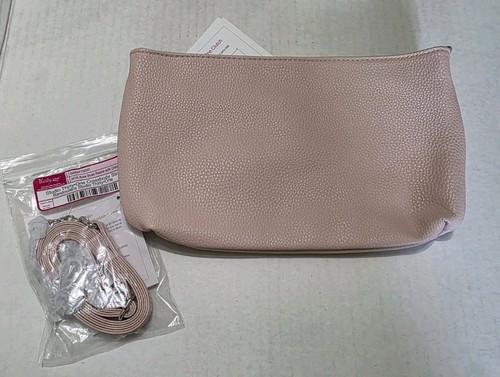 NUOVA pochette Thirty One Studio in rosa blush rosa ciottoli borsa con tracolla - Foto 2 di 12