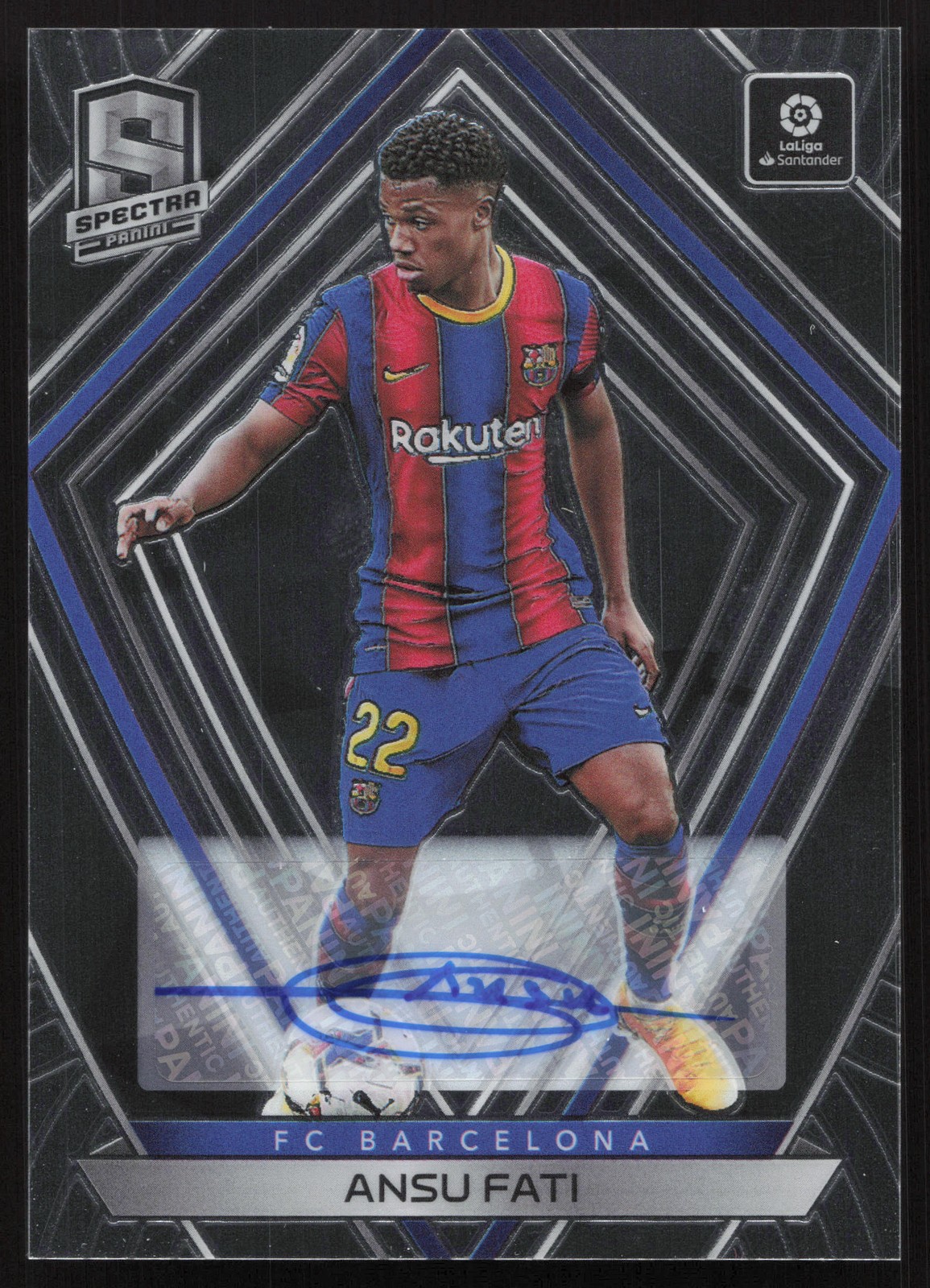 2020-21 Panini Chronicles - Spectra La Liga Autographs #13 Ansu Fati #/188