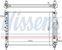 1X Nissens 606255 KüHler MotorküHlung FüR Opel Vauxhall Chevrolet