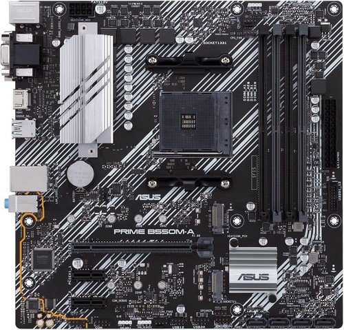 ASUS Prime B550M-A Gaming Mainboard Sockel AM4 (micro ATX, Ryzen, PCIe 4.0, 2x M - Afbeelding 6 van 8