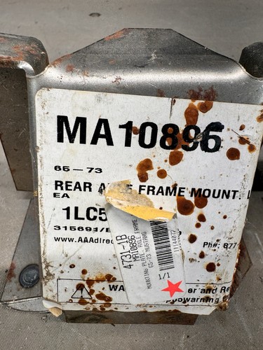 Ford Mustang 1965-1973 eje diferencial trasero carcasa marco monta placas 9" - Imagen 4 de 13