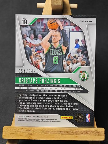 2024 Panini prizm Kristaps Porzingis /249 sliver #114 - Picture 2 of 2
