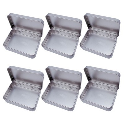 6 Pcs Metal Containers Candy Holder Storage Tins with Lids Boxes