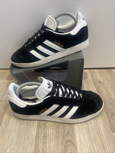 Adidas Gazelle Trainers Size Uk 7 Black - Picture 1 of 12